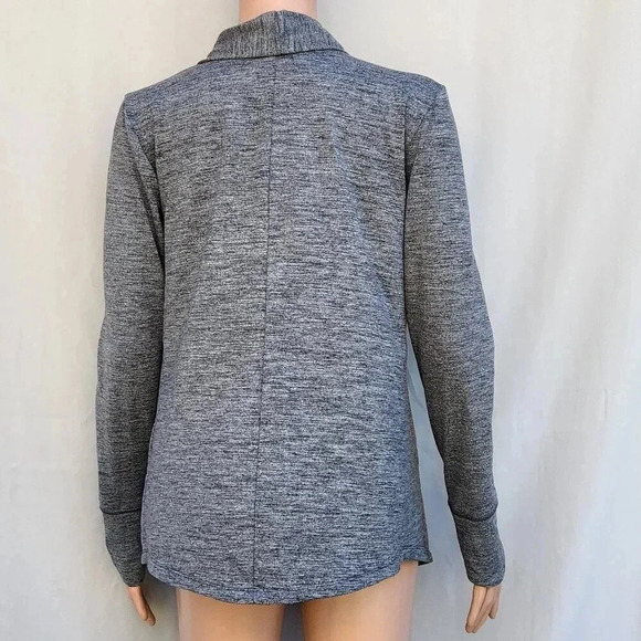 Nike Dri-Fit Women's Draped Open cardigan Size XSmall Gray Long Sleeves Thumb - Picture 4 of 9